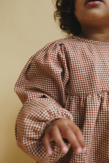 VICHY FLANNEL ROMPER