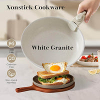 12 Pcs Pots and Pans Set Nonstick - Kitchen Cookware Set with Detachable Handle