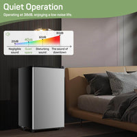 3.2 Cu.Ft Mini Fridge with Freezer - Quiet Single Door for Dorm & Office