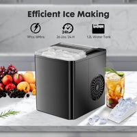 Ice Maker Self-Cleaning Portable Comes with Ice Scoop Suitable for Countertop
