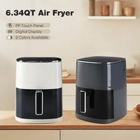 Air Fryer, 6-Quart with Viewing Window, 12-in-1 Functions - Air Fry, Roast, Reheat, Dehydrate, Bake, Steam, and More, 400°F Max