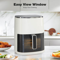 Air Fryer, 6-Quart with Viewing Window, 12-in-1 Functions - Air Fry, Roast, Reheat, Dehydrate, Bake, Steam, and More, 400°F Max
