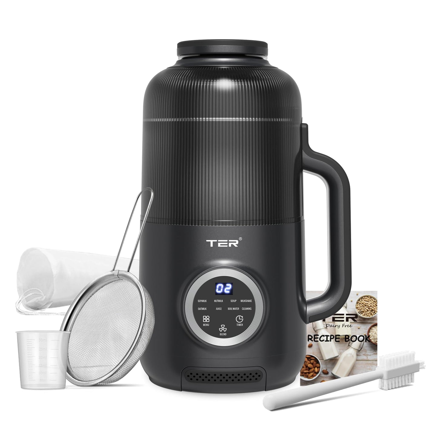 10-in-1 Electric Nut Milk Maker - 40oz, Auto-Clean, Delay Start & Keep Warma
