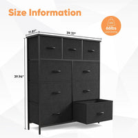 9 Drawer Combination Storage Fabric Cabinet