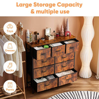 9 Drawer Combination Storage Fabric Cabinet