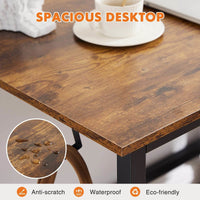 Writing Desk with Storage Bag & Hook, Modern Style Computer Home Office Desk