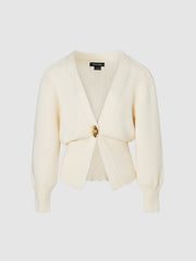 V-Neck Knitted Cardigan