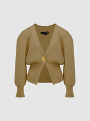 V-Neck Knitted Cardigan