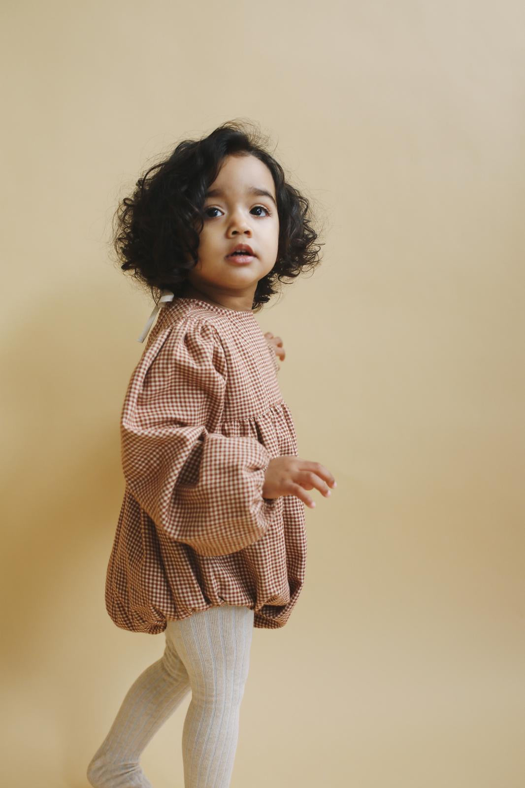 VICHY FLANNEL ROMPER